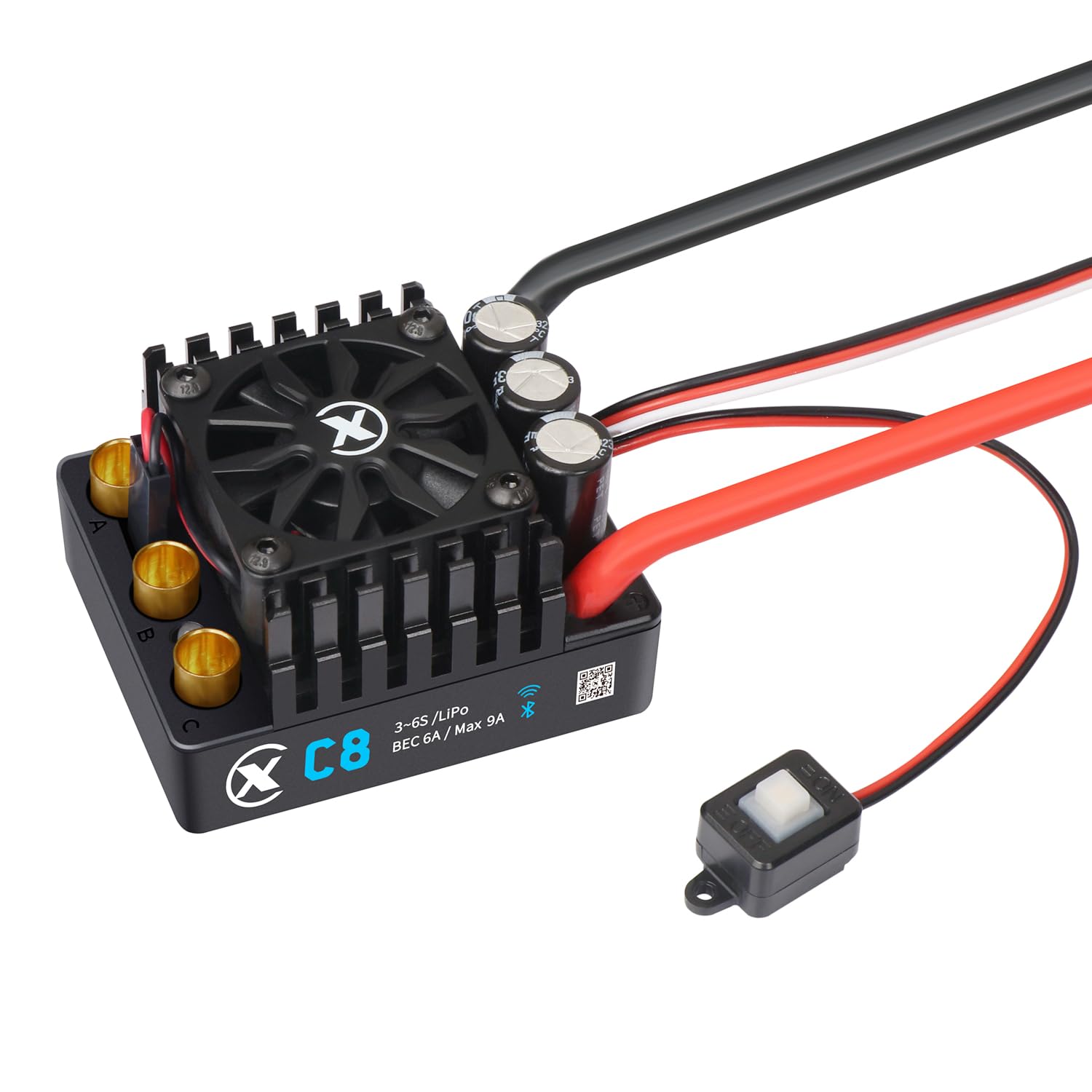 Amazon.com: XC C8 Sensorless Brushless ESC for RC Car,3-6S Lipo